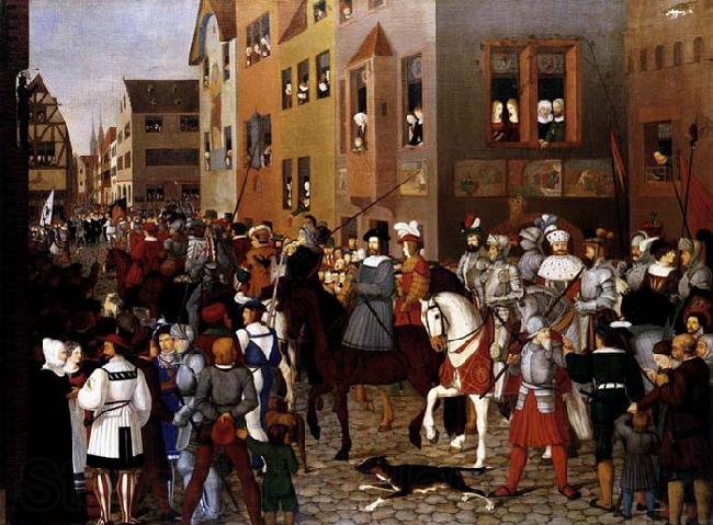 Franz Pforr The Entry of Emperor Rudolf of Habsburg into Basle Spain oil painting art